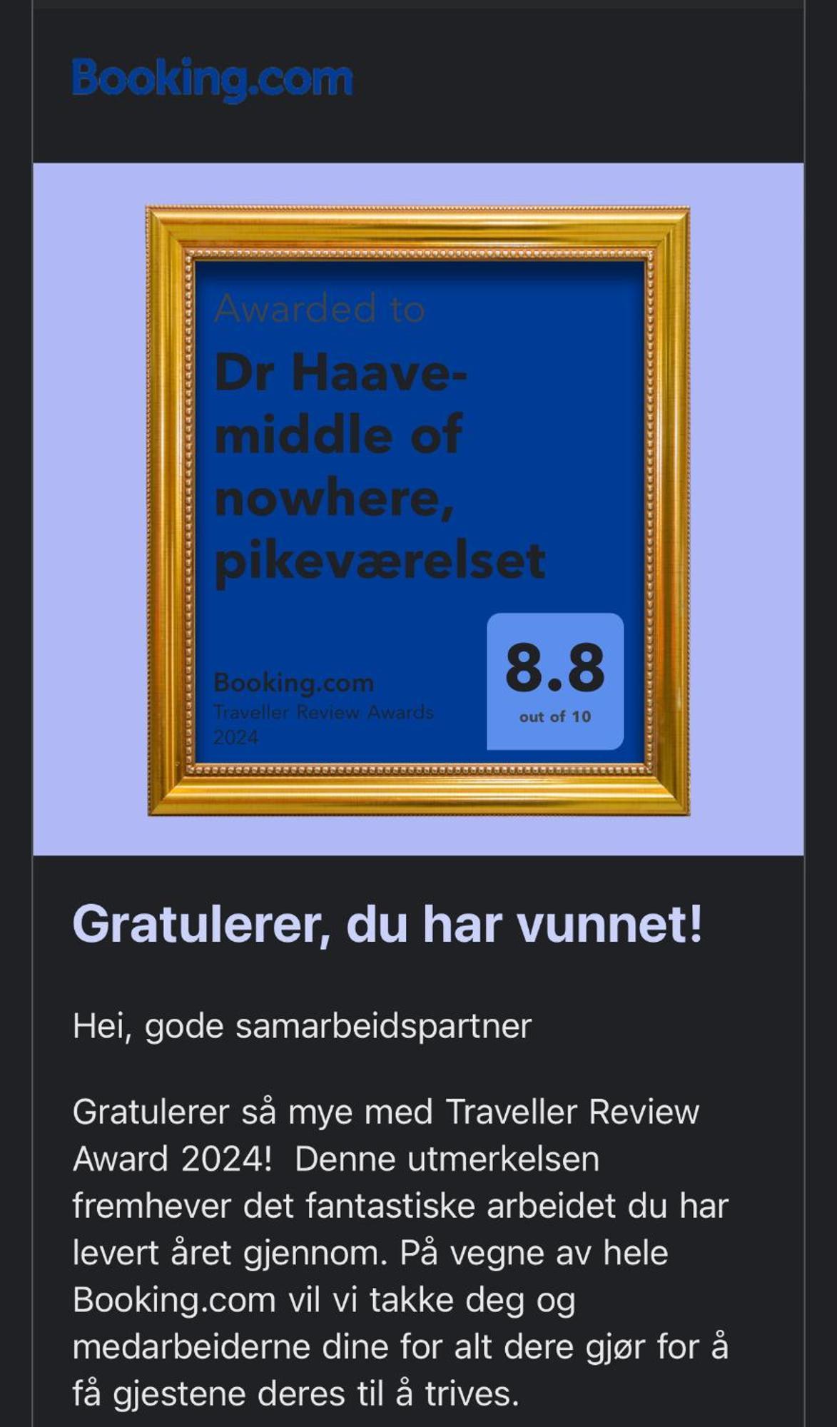 Dr Haave- Middle Of Nowhere, Pikevaerelset Sand  Luaran gambar
